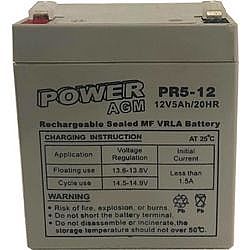 Επαναφορτιζόμενη μπαταρία μολύβδου VRLA Power 12V 5Ah PR5-12