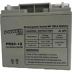 Επαναφορτιζόμενη μπαταρία μολύβδου VRLA Power 12V 20Ah PR20-12