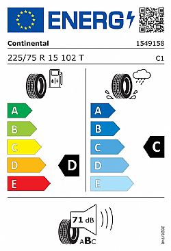 225/75/R15 ContiCrossContact LX2 102T (Εως 10-ατοκες δοσεις)