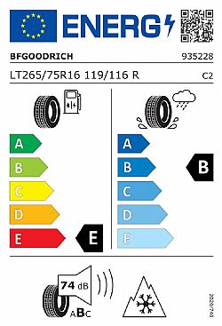 BF Goodrich 265/75R16 All Terrain T/A KO2 119R (Εως 10-ατοκες δοσεις)