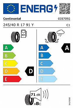 Continental 245/40R17 91Y FR PremiumContact 6 (Εως 10-ατοκες δοσεις)