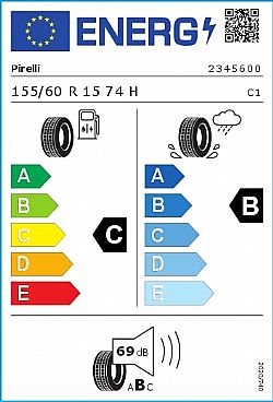 155/60/R15 74H Pirelli P1 Cinturato Verde (Εως 10-ατοκες δοσεις)