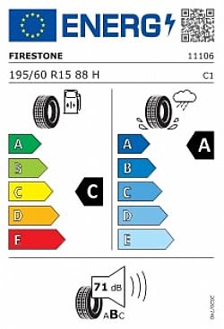 Firestone 195/60/R15 ROADHAWK 88H (Εως 10-ατοκες δοσεις)