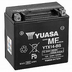 Yuasa YTX14-BS 12V 12.6AH 210CCA (Εως 6-ατοκες δοσεις)