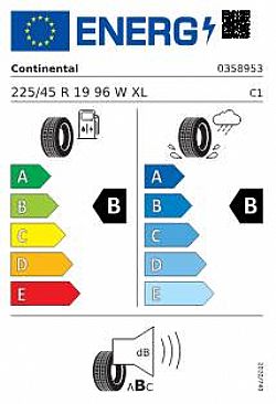 Continental 225/45R19 92W PremiumContact 6 SSR * (Εως 10-ατοκες δοσεις)