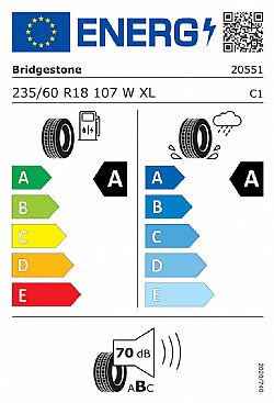 Bridgestone 235/60/R18 T006 Turanza 107W XL (Εως 10-ατοκες δοσεις)