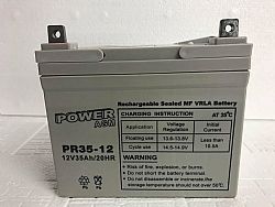 Επαναφορτιζόμενη μπαταρία μολύβδου VRLA Power 12V 35Ah PR35-12