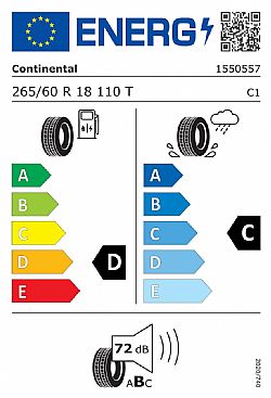 265/60R18 110T FR CrossContact ATR SU 4x4 (Εως 10-ατοκες δοσεις)