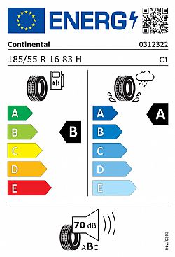 Continental UltraContact 185/55 R16 83H (Εως 10-ατοκες δοσεις)