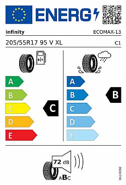 INFINITY 205/55/R17 ECOMAX 95V XL (Εως 10-ατοκες δοσεις)