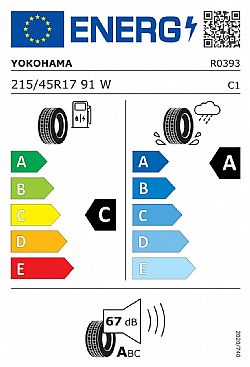 Yokohama Advan Fleva V701 215/45/R17 91W (Εως 10-ατοκες δοσεις)