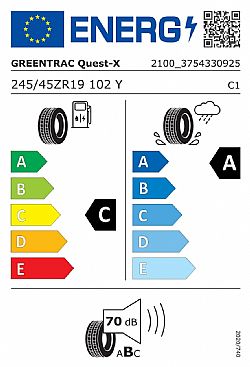 GREENTRACK 245/45ΖR19 QUEST-X 102Υ (Εως 10-ατοκες δοσεις)