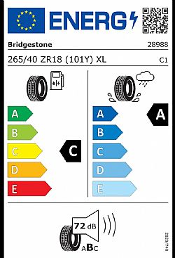 Bridgestone 265/40ZR18 POTENZA SPORT EVO 101Y XL (Εως 10-ατοκες δόσεις)
