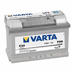 Varta Silver E38 - 12V 74 Ah - 750CCA A(EN) (Εως 6-ατοκες δοσεις)